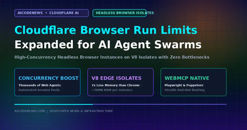 Cloudflare Browser Run Limits Expanded: High-Concurrency Headless Isolates for AI Agents