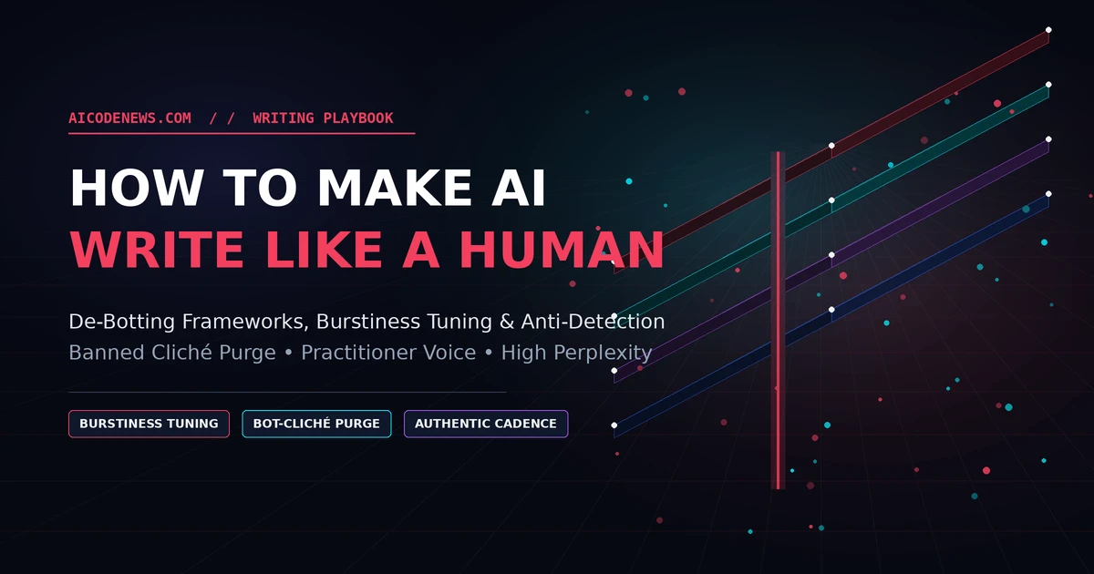 how to make ai write like a human